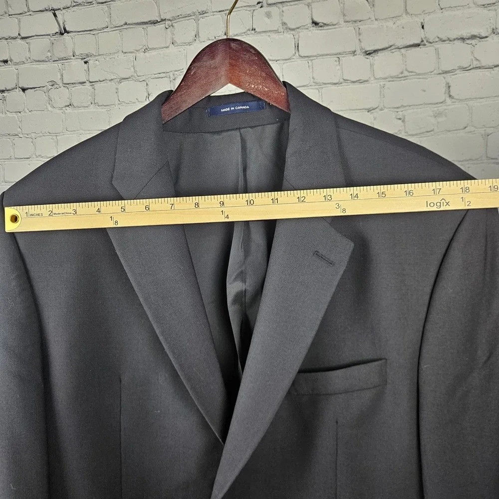Ralph‎ Ralph Lauren Mens Black 2 Button Blazer Sport Coat Canada Made Dillard's